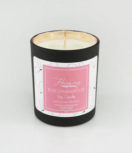 Rose Sandalwood Soy Wax Candle