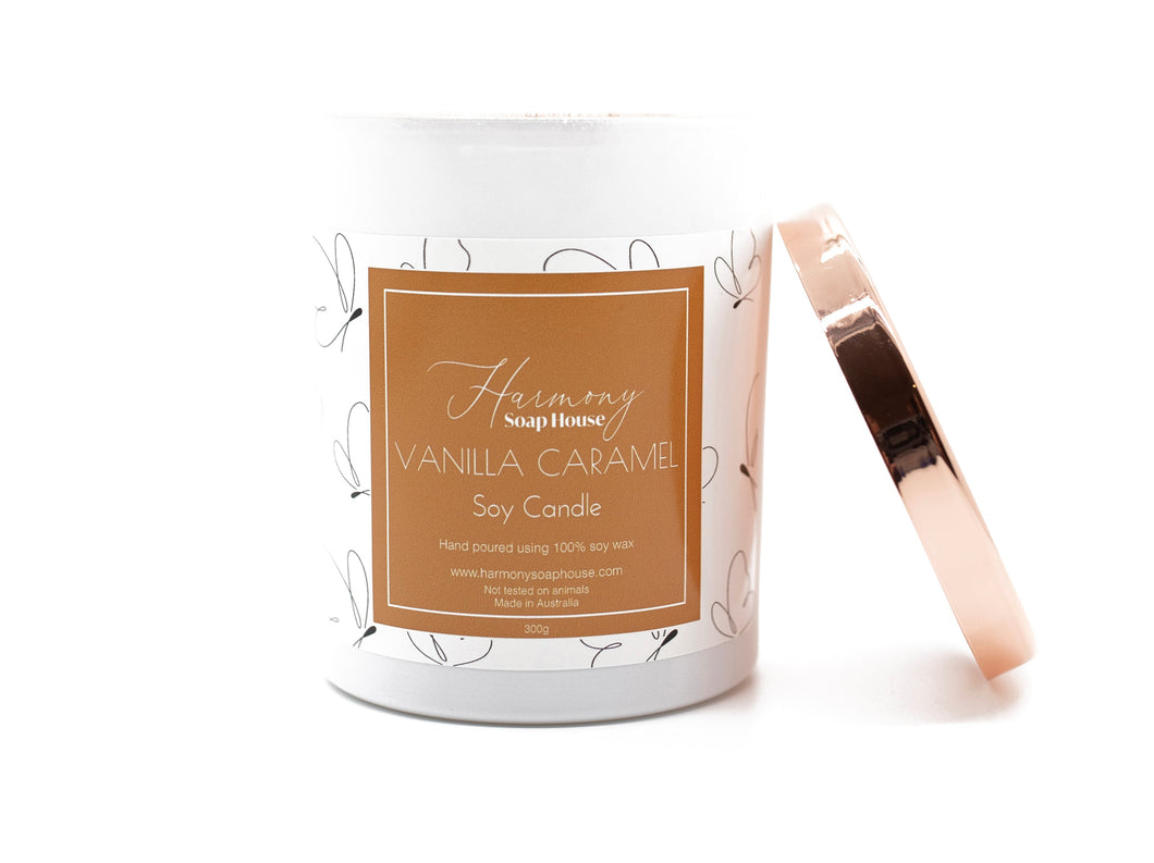 Vanilla Caramel Soy Wax Candle